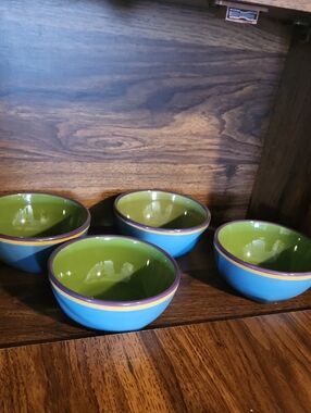 Dansk Blue Exterior Coba Inca Blue Bowls - Set of 4